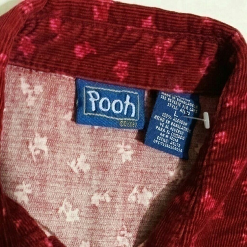 Disney Corduroy Pooh Long Sleeve Shirt - Picture 3 of 4